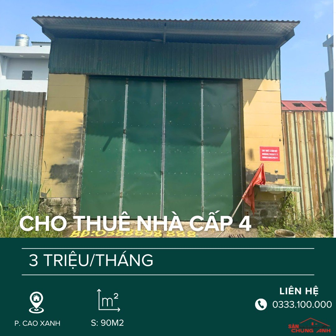 THUÊ NHÀ XƯỞNG - PHƯỜNG CAO XANH - QUẢNG NINH.