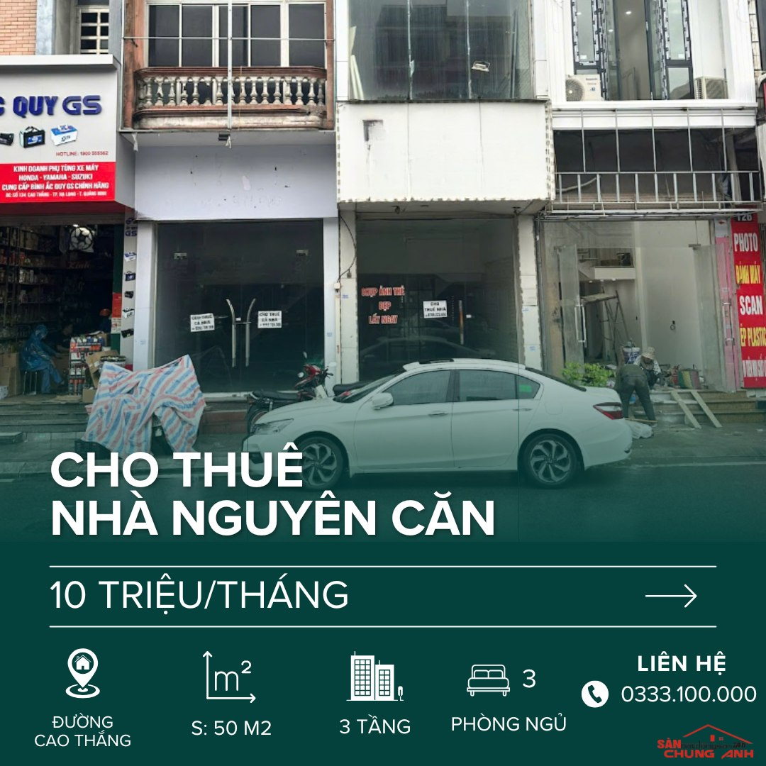 THUÊ NHÀ PHỐ 4 TẦNG PHƯỜNG HÀ LẦM (CAO THẮNG CŨ) - QUẢNG NINH.
