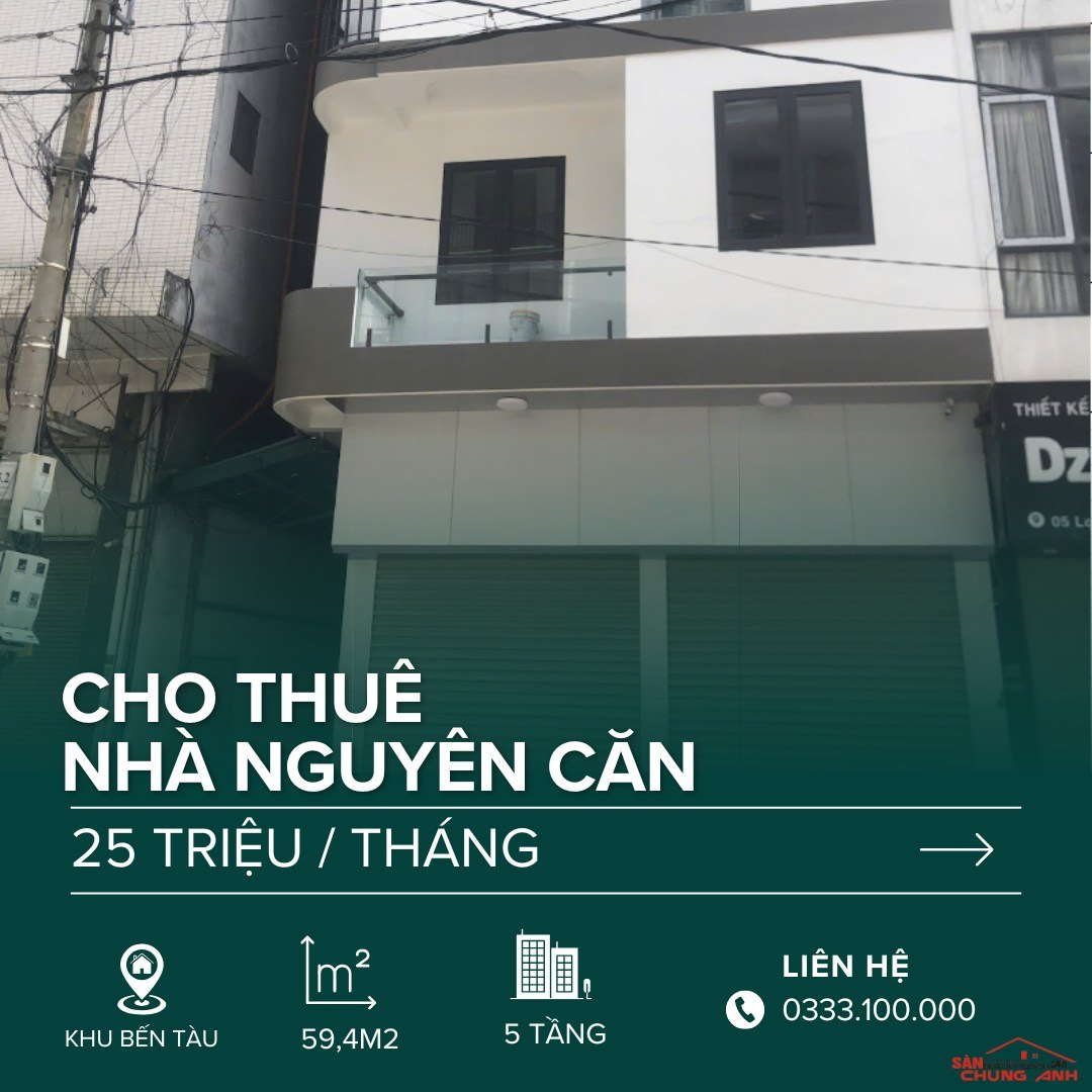 THUÊ NHÀ MẶT PHỐ 5 TẦNG PHƯỜNG HỒNG GAI - QUẢNG NINH
