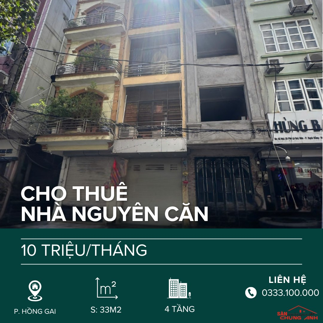 THUÊ NHÀ MẶT PHỐ 4 TẦNG PHƯỜNG HỒNG GAI - QUẢNG NINH.