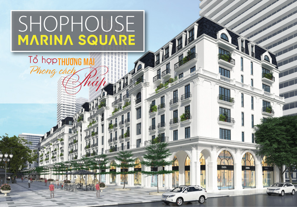 BÁN CÁC CĂN SHOPHOUSE HA LONG MARINA SQUARE - PHƯỜNG BÃI CHÁY - TỈNH QUẢNG NINH