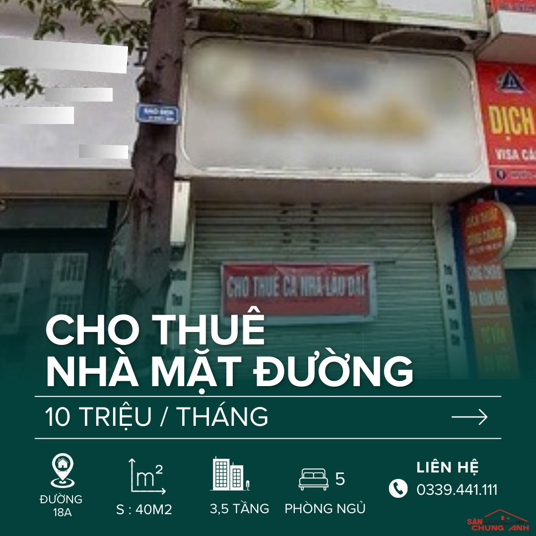 CHO THUÊ NHÀ MẶT PHỐ 3,5 TẦNG - PHƯỜNG HẠ LONG - TỈNH QUẢNG NINH
