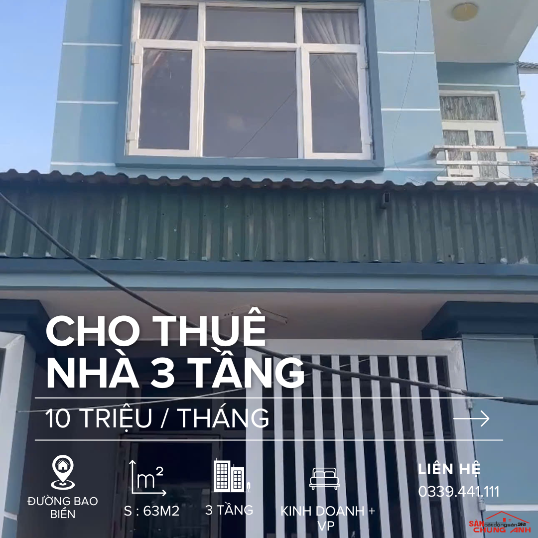CHO THUÊ 03 TẦNG PHƯỜNG HẠ LONG - QUẢNG NINH.