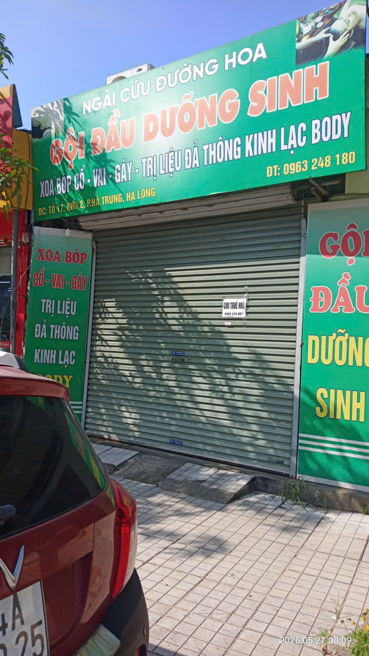 CHO THUÊ NHÀ MẶT PHỐ PHƯỜNG HÀ LẦM- TỈNH QUẢNG NINH