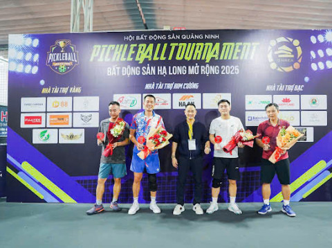 BẤT ĐỘNG SẢN CHUNG ANH LÀ TRƯỞNG BAN TỔ CHỨC GIẢI PICKLEBALL BẤT ĐỘNG SẢN HẠ LONG MỞ RỘNG